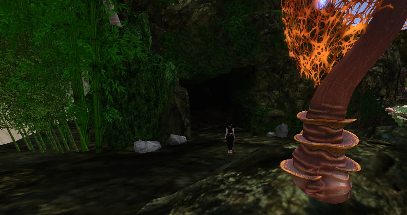 Iron Ore to mine! Here's the entry to the cave that has more ore just inside!